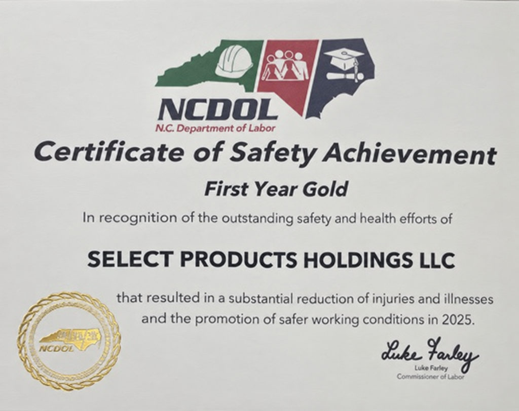 restored certificate with gold seal